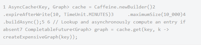 java缓存框架教程，Caffeine内存缓存框架