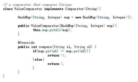 java treemap按值排序